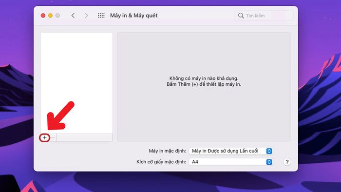 Cách cài máy in cho MacBook bằng địa chỉ IP - Bước 2